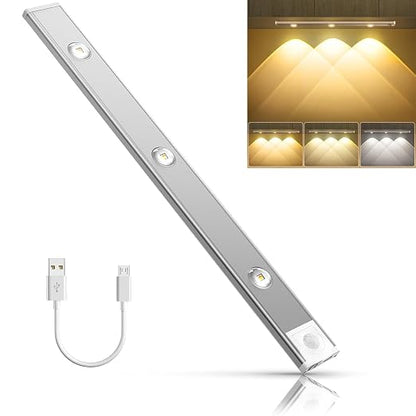 Rechargeable Motion Sensor LED Light Bar – Wireless Under Cabinet & Wardrobe Light